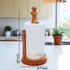 Wooden Tissue Stand size