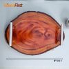Wooden Serving Tray, Burn finish. Size