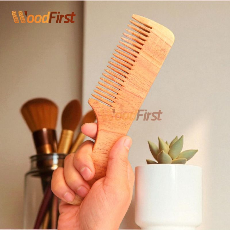 Wooden Neem Comb | Hair Comb WoodFirst. নিমের চিরুনি। - Image 7