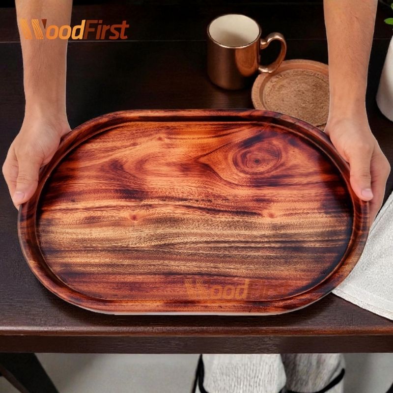 wooden serving tray.